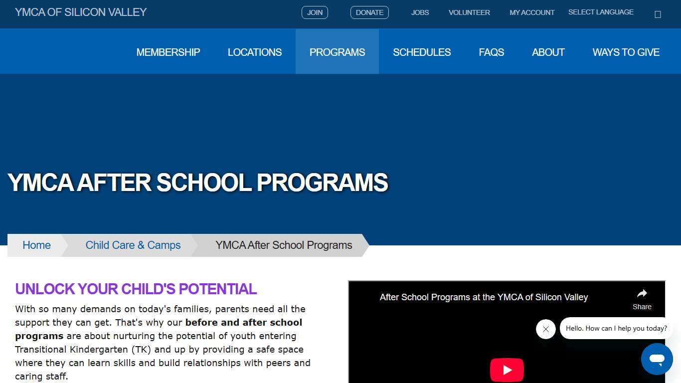 YMCA After School Programs YMCA Silicon Valley